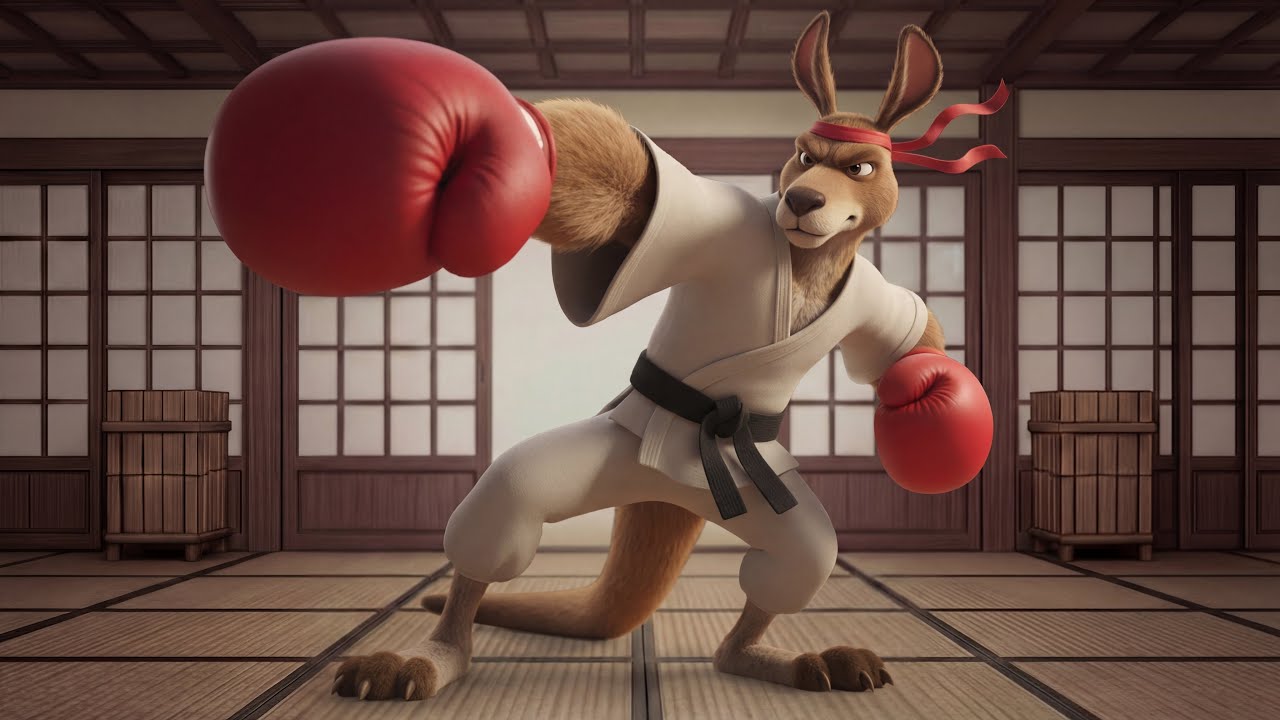 Roo Kung Fu the Ninja Kangaroo!!! | From the Animated Movie Space Bugs!! | CGI Animated Short Film 
