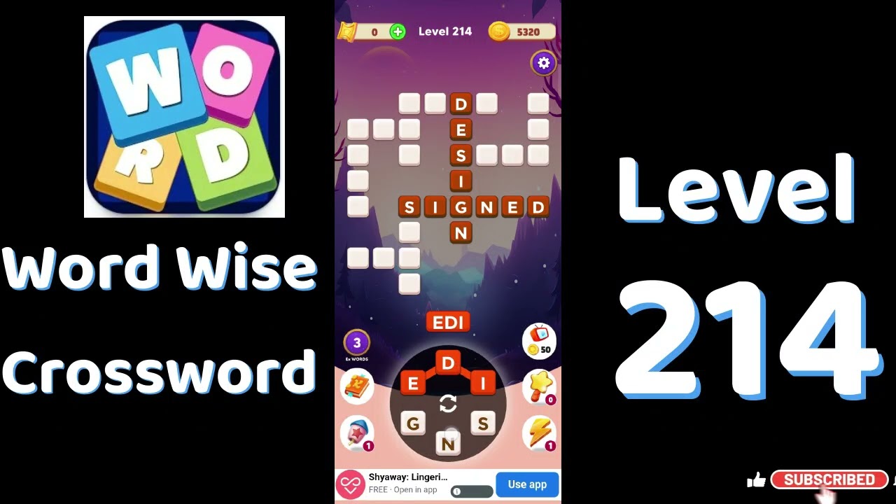 Word Wise Crossword Level 214 Answers 🧠🧩 | Relaxing Crossword Puzzle | SolutionGuruji