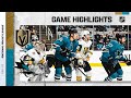 Golden Knights @ Sharks 2/20 | NHL Highlights 2022