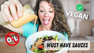 3 Oilfree Plant Based Sauces  that are GAME CHANGERS!