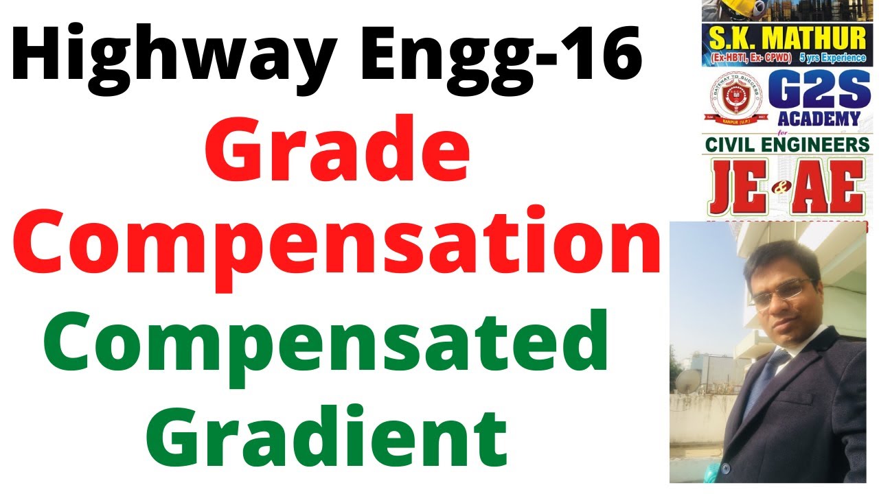 Grade compensation & Compensated Gradient By SK Mathur(Ex HBTI,Ex CPWD