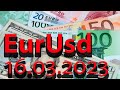 Валютная пара евро доллар (Eur Usd). График движения цены на 16.03.2023.