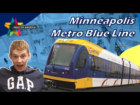 Video: METRO Blue Line în Minneapolis și Bloomington