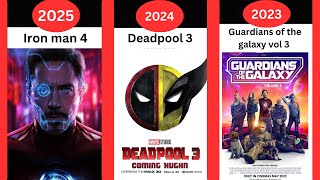 List of MCU Phase 1 to Phase 6 All Movies by Release Date 2008-2026 l marvel movies release date