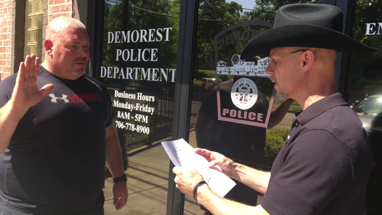Krockum swornin as Demorest police chief YouTube