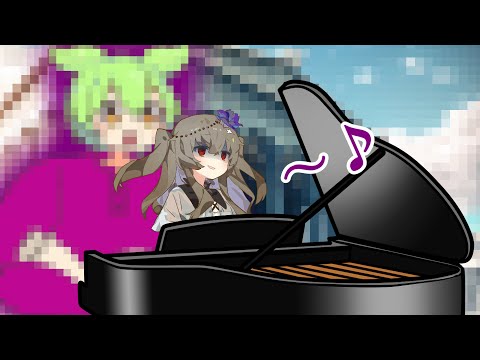例のあの曲をストリートピアノで引いてみた！【ずんだもん動画】#極ロング #ピアノ #演奏 #耳コピ #ずんだもん #voicevox