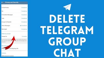 How to Delete Telegram Group Chat (2024)