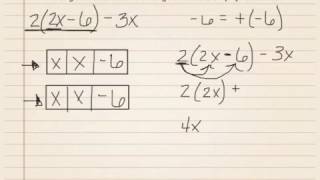 Using distribution and combining like terms to simplify: Univariate