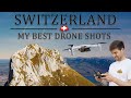 UNIQUE Views of SWITZERLAND 4K / Relaxing Drone Shots (with location)