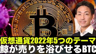 仮想通貨2022年5つのテーマ！ビットコインを鯨が売却？