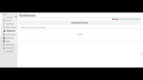 How to sign up for conferences ParentVue
