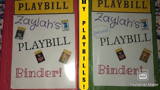 A Look Inside My Playbill Binders!Ft.Zay
