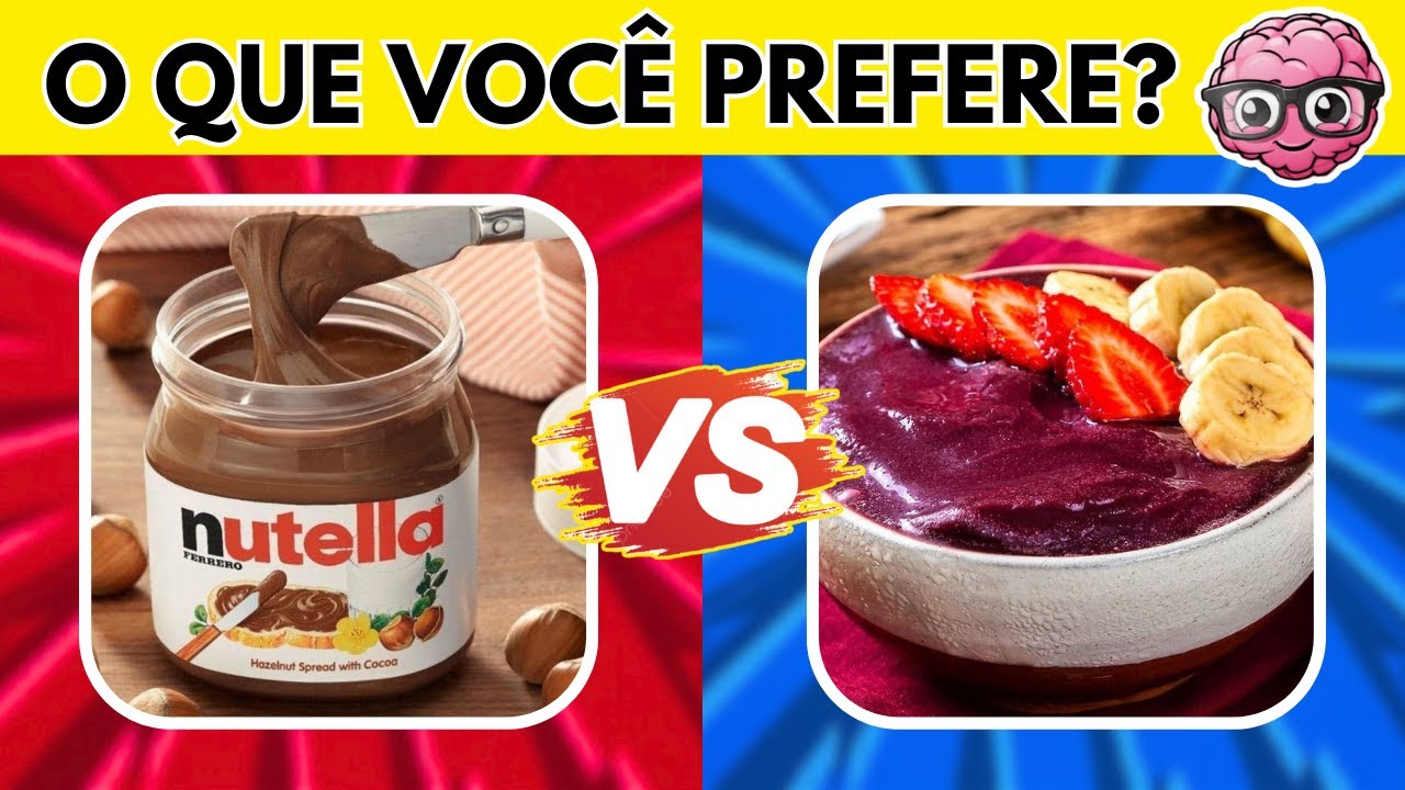 🔄 O QUE VOCÊ PREFERE? 🧁DOCE VS SALGADO 🍔, JOGO DAS ESCOLHAS