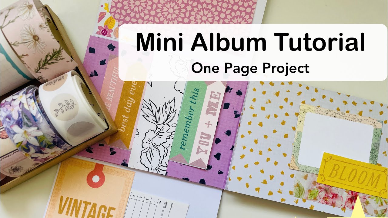NEW MINI ALBUM | JOURNAL | ONE PAGE WONDER ️ USE ONE 12X12 PAPER ...