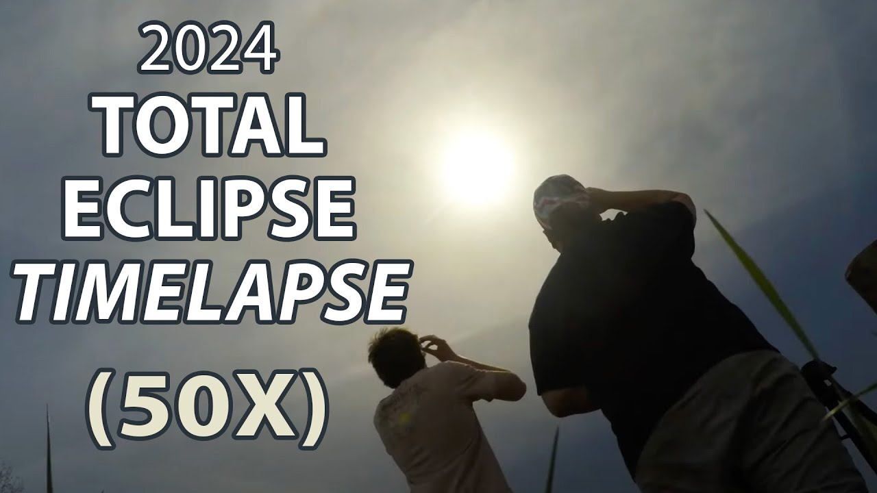 50X Total Solar Eclipse April 8, 2024 Timelapse in Lima, OH - YouTube