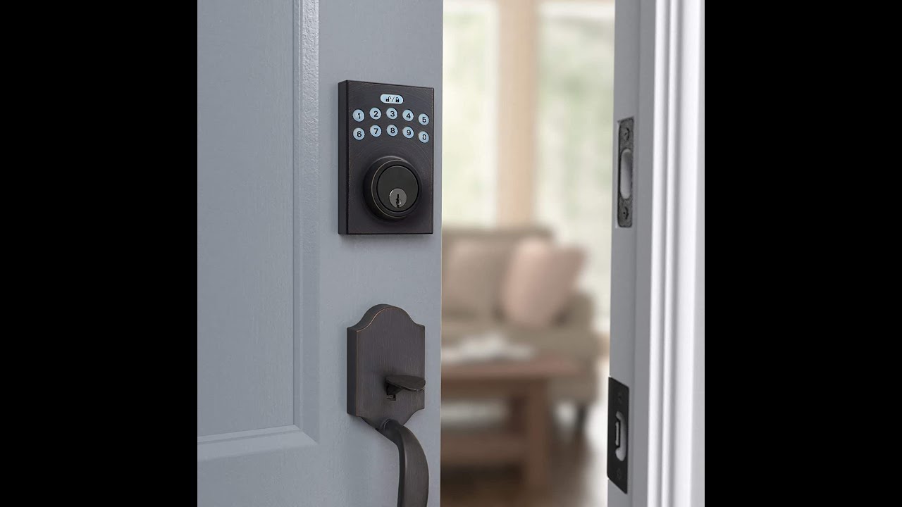 Amazon Basics Contemporary Electronic Keypad Deadbolt Doot Lock YouTube