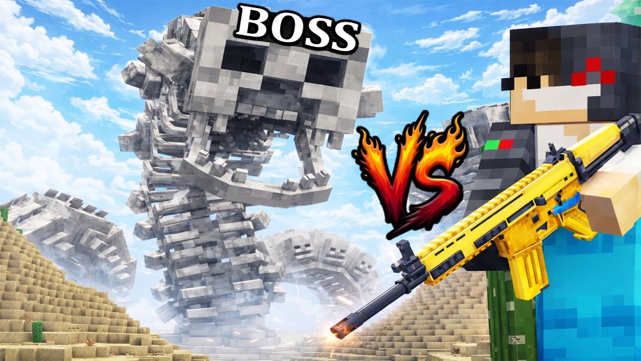Tôi Và Đám Bạn Bất Ổn Cầm Súng Đấu Với Những Con Boss Mạnh Nhất Minecraft 🤣