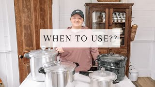 Pressure Canner VS Boiling Water Canner