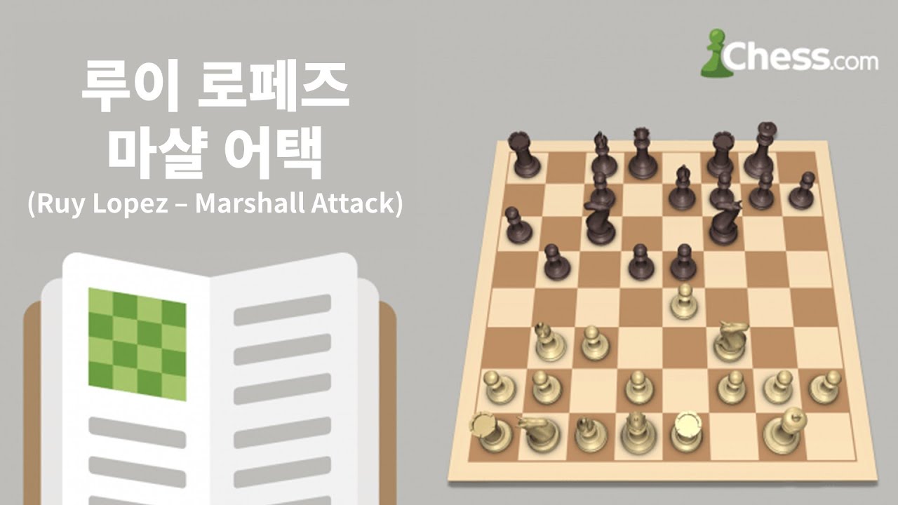 루이 로페즈: 마샬 어택(Ruy Lopez: Marshall Attack) - 체스닷컴 체스 오프닝 50