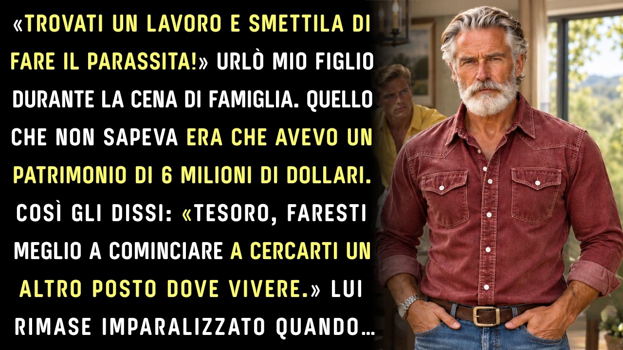 A cena, mentre il ragù fumava ancora nei piatti, mio figlio Tyler posò la forchetta e disse: «Dobbiamo parlare della casa, papà.» Trent'anni di bottega, di serrature riparate, di mani sporche di...