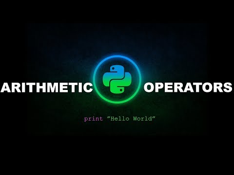 Arithmetic Operators - Python Programming