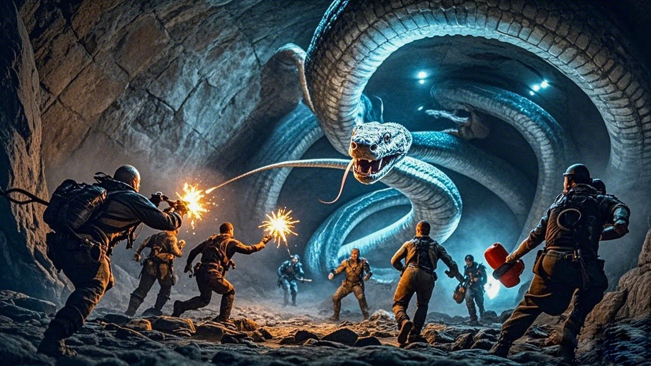 人类地底大战变异巨蟒,用炸弹都炸不死巨蟒!【变异巨蟒 Mutant Python】|驚悚 灾难 |【电影派对】 - YouTube