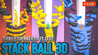 Shailesh Rathod is Live 🔴 Stack Ball 3D 🏀 ! #stackbounce #short #ytshorts screenshot 4