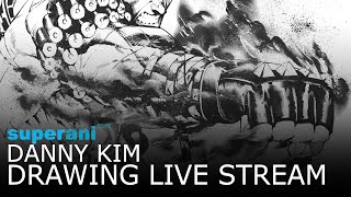 Superani artist Dannykim drawing live