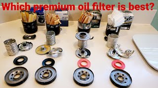 Which premium oil filter is best? OEM vs M1 vs Mahle vs Wix XP cut open and analyzed