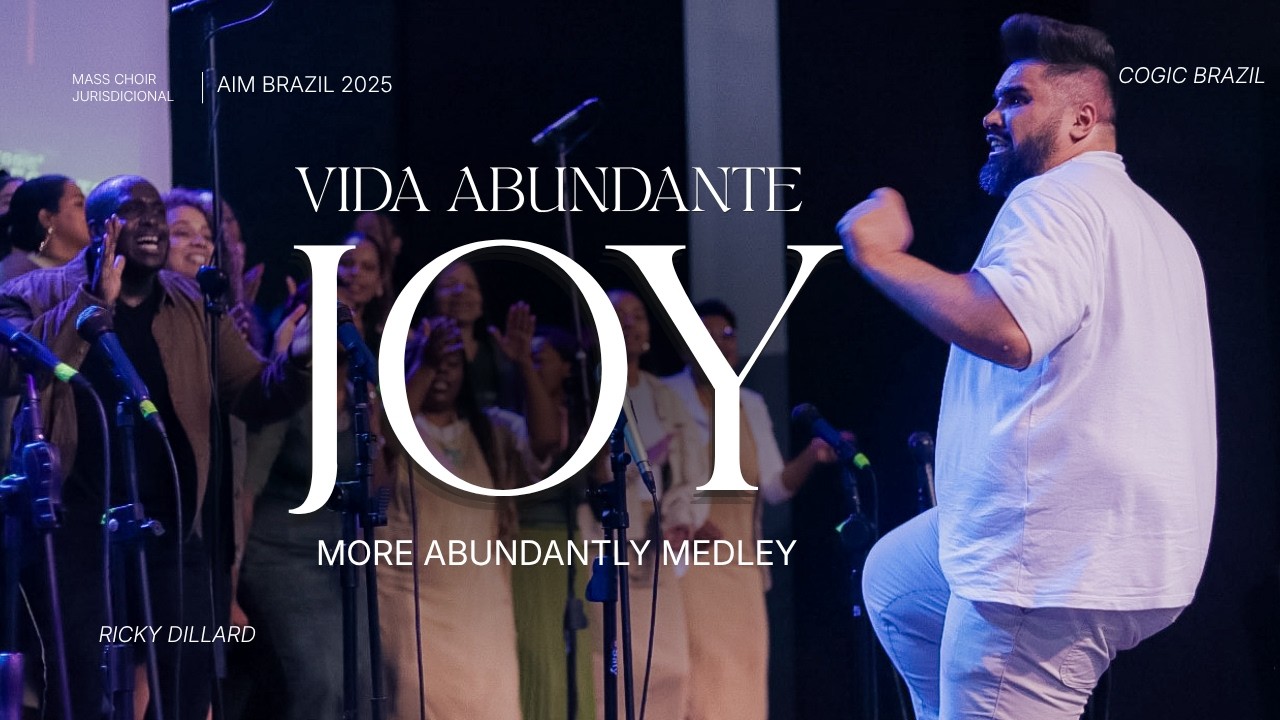 VIDA ABUNDANTE JOY COGIC 3 - MORE ABUNDANTLY MEDLEY - RICKY DILLARD bekijken op YouTube VIDA ABUNDANTE JOY COGIC 3 - MORE ABUNDANTLY MEDLEY - RICKY DILLARD bekijken op YouTube