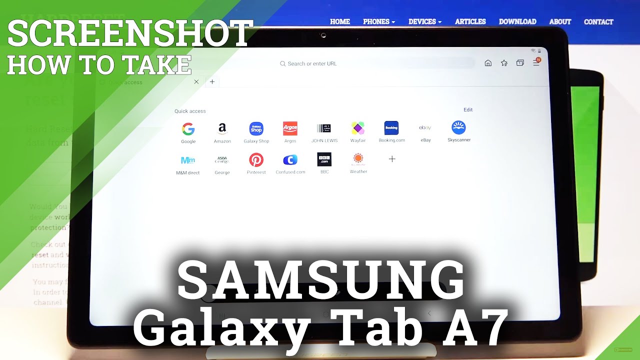 How To Capture Screen In Samsung Galaxy Tab A7 Take A Screenshot Youtube