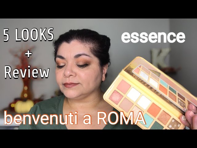essence - benvenuti a ROMA eyeshadow pallette - 5 LOOKS / Review / Swatches  - YouTube