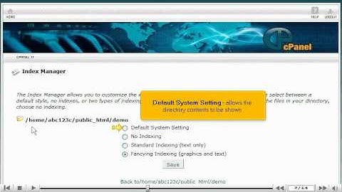 Using Index Manager in cPanel - Canadian Web Hosting