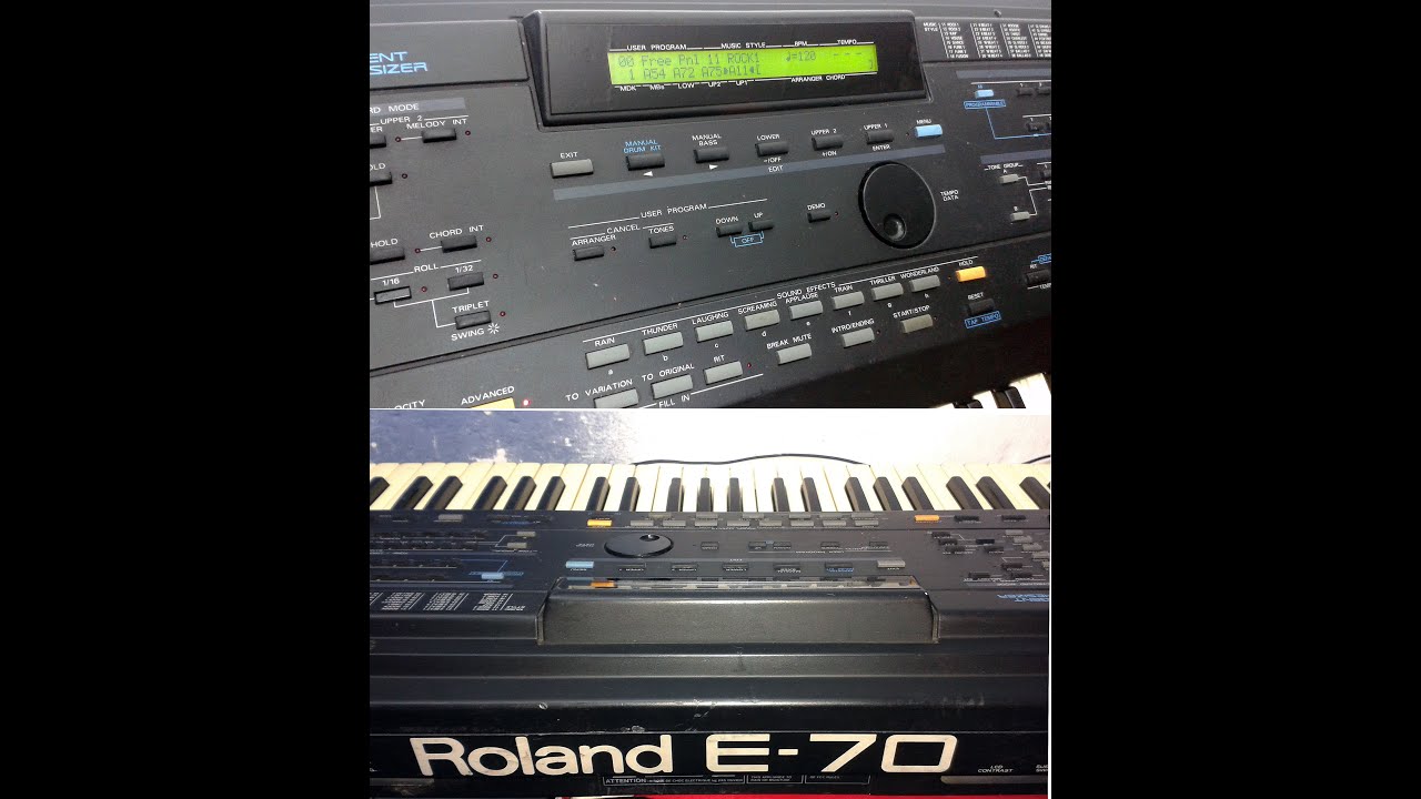 Roland E-70 (sound demonstration) HiQ sound and playing