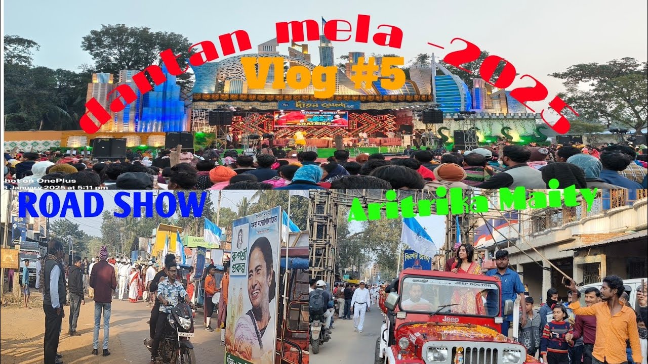 DANTAN MELA -2025 UDBODON ROAD SHOW Create a new vlog video|| #dantan #mela #vlog #video #roadshow