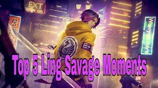 Top 5 Ling Savage Moments 'Mobile Legends Bang Bang'