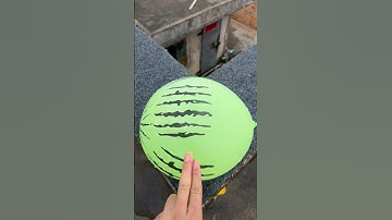 Experiment: Will a water balloon explode if it rolls down a tall building? 💥🎈 #balloon