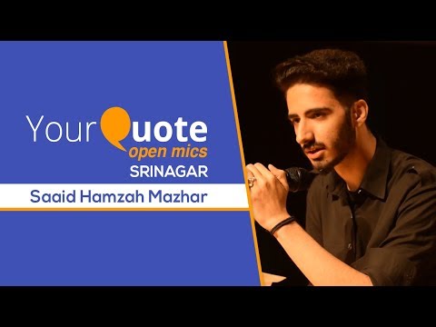 'Dard E Dill Ki Dawa' by Saaid Hamzah Mazhar | Hindi Poetry | YQ - Srinagar (Open Mic 7)