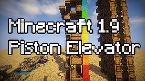 Minecraft 1.9 - Ultra Fast & Compact Automatic Piston Elevator [FIXED AS OF 16w40a]