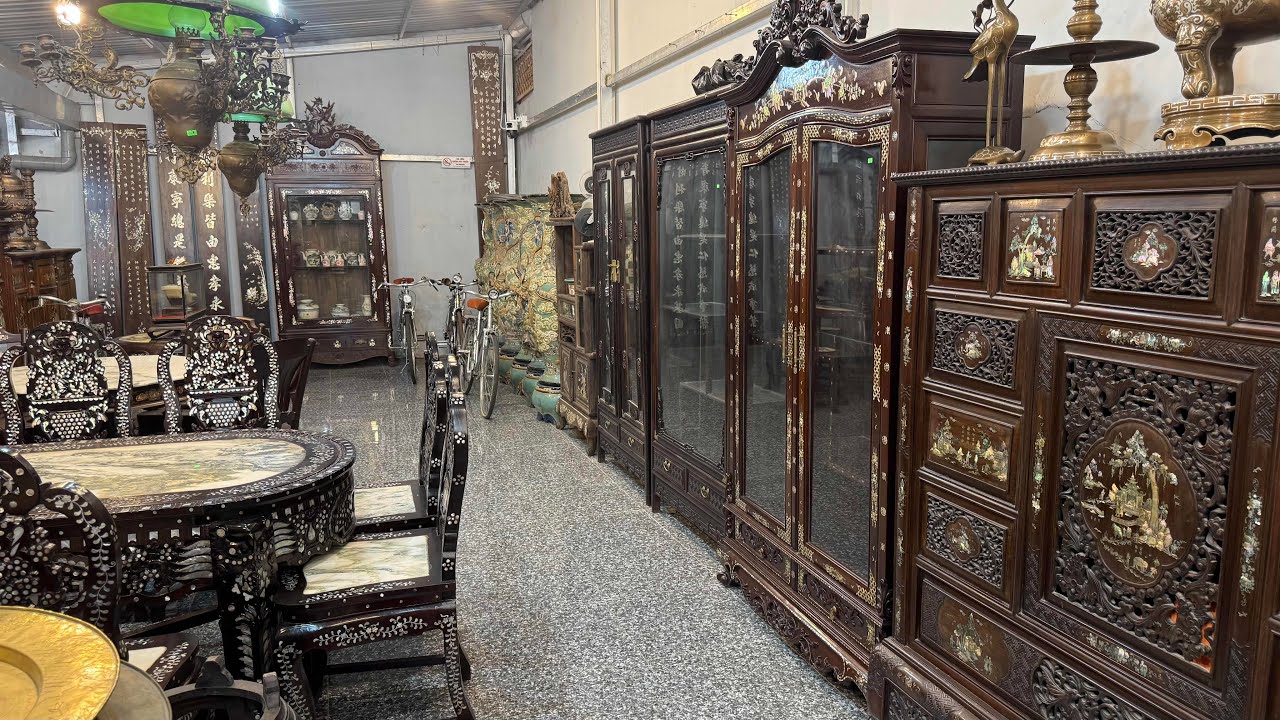 11/2/2026/ Đèn pháp xưa, Bộ bàn ăn cẩn ốc, Tủ rượu xưa,  #0707074844 