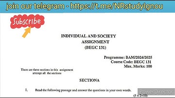 BEGC 131 Solved assignment 2024-2025 | BEGC 131 solved handwritten assignment in english 2024-2025|