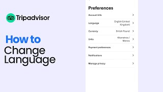 How to Change Language on Tripadvisor