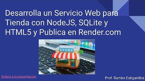 Servicio Web para Tienda con Node.js, SQLite, JSON, HTML5, JavaScript | Despliegue en Render.com