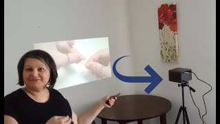 Review HAPPRUN Projector, [Electric Focus] Mini Projector, 1080P Support Portable screenshot 5