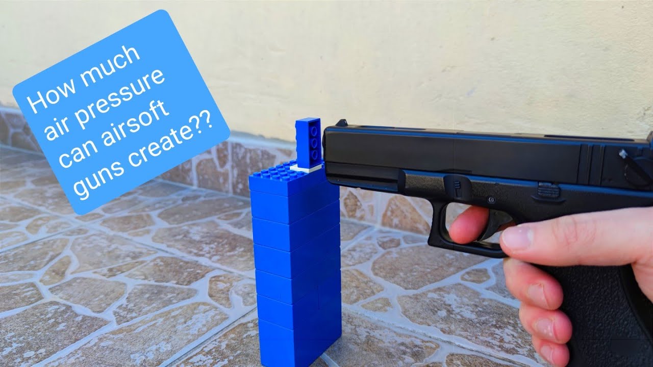 AIRSOFT EXPERIMENT How Much Air Pressure Can Airsoft Guns Create