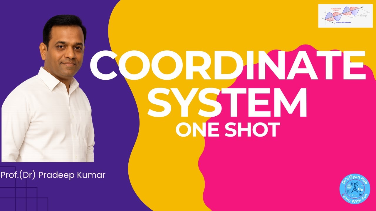 Coordinate System ONE SHOT| Differential Length, Area and Volume | EMTL