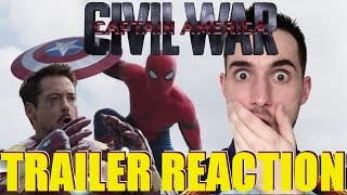 CAPTAIN AMERICA: CIVIL WAR TRAILER REACTION!!!!! SPIDER-MAN REVEAL!!!!!!!!