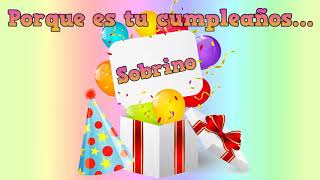 Tarjeta virtual animada de cumpleanos - Feliz cumpleanos sobrino