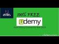 Udemy Latest Free Online Courses With Certificate | Upgrade tech skills | 100% FREE