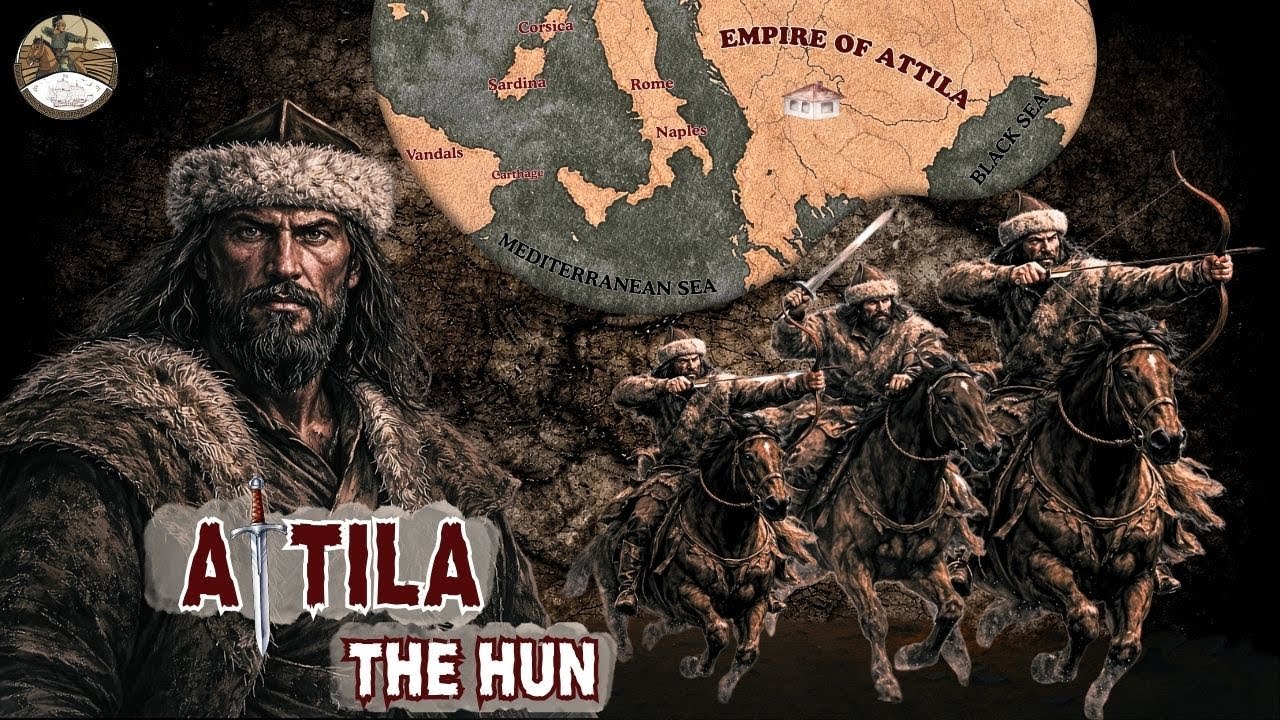 Atill Attila the Hun - The Deadliest Steppe Warlord in Ancient Europe - YouTube